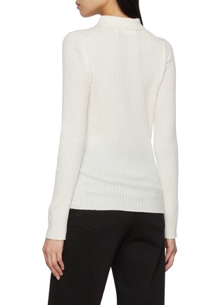 Back View - Click To Enlarge - ARCH4 - Mable Ribbed Cashmere Knit Top