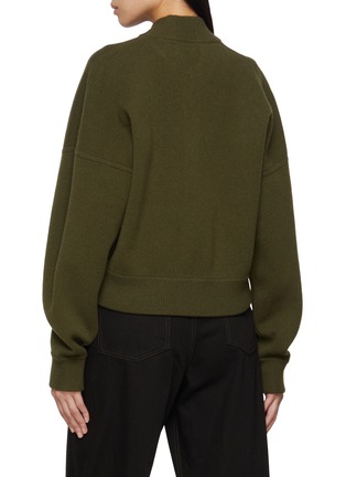 Back View - Click To Enlarge - ARCH4 - Jace Milano Knit Zip Up Cardigan