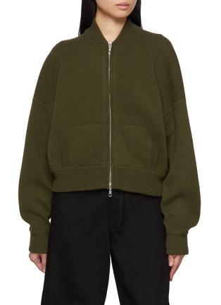 Main View - Click To Enlarge - ARCH4 - Jace Milano Knit Zip Up Cardigan