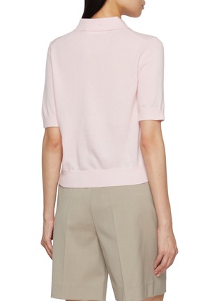 Back View - Click To Enlarge - ARCH4 - Octavia Cashmere Knit Polo Top