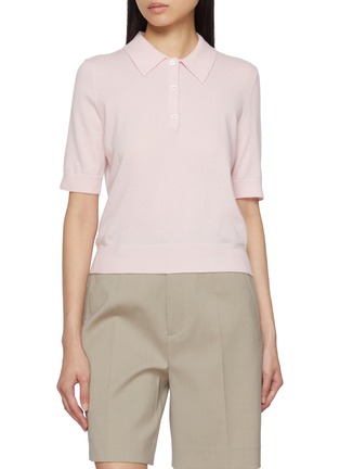 Main View - Click To Enlarge - ARCH4 - Octavia Cashmere Knit Polo Top