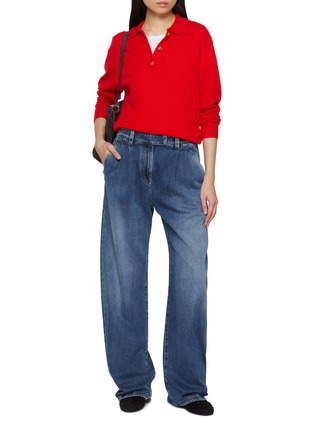 Figure View - Click To Enlarge - ARCH4 - New Hamilton Cashmere Knit Polo Top