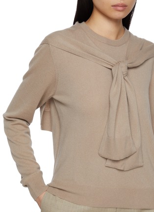  - ARCH4 - Sonja Shoulder Tie Cashmere Knit Top