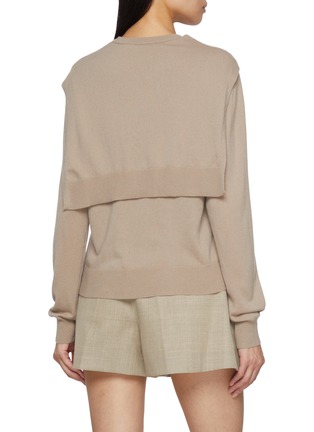 Back View - Click To Enlarge - ARCH4 - Sonja Shoulder Tie Cashmere Knit Top
