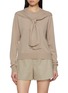 Main View - Click To Enlarge - ARCH4 - Sonja Shoulder Tie Cashmere Knit Top