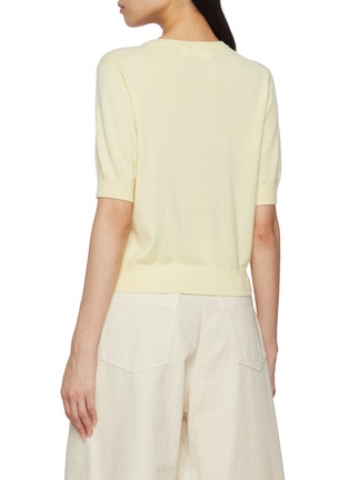 Back View - Click To Enlarge - ARCH4 - Stanley Short Sleeve Cashmere Knit Cardigan