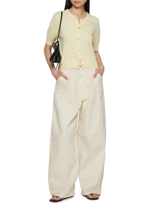 Figure View - Click To Enlarge - ARCH4 - Stanley Short Sleeve Cashmere Knit Cardigan
