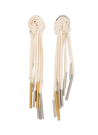 Main View - Click To Enlarge - DRIES VAN NOTEN - Brass Cotton Drop Earrings