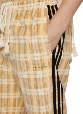  - ADIDAS - X Song For The Mute Adi006 Plaid Striped Cotton Blend Pants