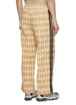 Back View - Click To Enlarge - ADIDAS - X Song For The Mute Adi006 Plaid Striped Cotton Blend Pants