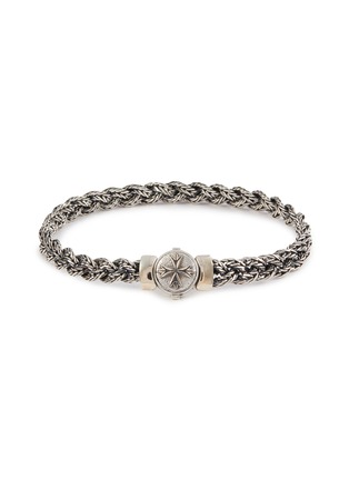 Main View - Click To Enlarge - EMANUELE BICOCCHI - Sterling Silver Small Diamond-Cut Braided Bracelet