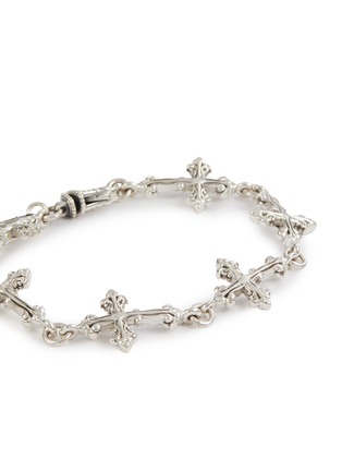 Detail View - Click To Enlarge - EMANUELE BICOCCHI - Sterling Silver Multi-cross Bracelet