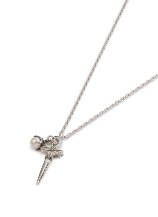 Detail View - Click To Enlarge - EMANUELE BICOCCHI - Freshwater Pearl Sterling Silver Pugnale Pendant Necklace