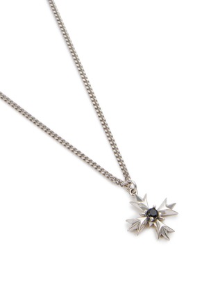 Detail View - Click To Enlarge - EMANUELE BICOCCHI - Sterling Silver Crest Crystal Necklace