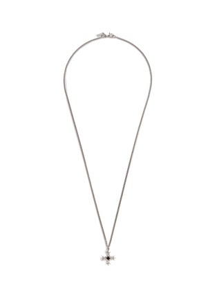 Main View - Click To Enlarge - EMANUELE BICOCCHI - Sterling Silver Crest Crystal Necklace