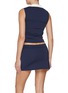 Back View - Click To Enlarge - SPORTY & RICH - X Hotel du Cap-Eden-Roc Crest Contrast Collar Jersey Polo Vest