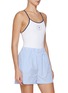 Front View - Click To Enlarge - SPORTY & RICH - X Hotel du Cap-Eden-Roc Crest One Piece Swimsuit