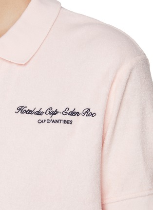  - SPORTY & RICH - X Hotel du Cap-Eden-Roc Script Cotton Terry Polo