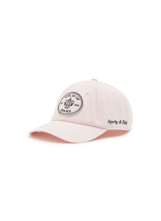 Main View - Click To Enlarge - SPORTY & RICH - Eden Crest Cotton Baseball Cap