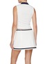 Back View - Click To Enlarge - SPORTY & RICH - X Hotel du Cap-Eden-Roc Crest Contrast Collar Jersey Polo Vest
