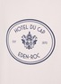  - SPORTY & RICH - X Hotel du Cap-Eden-Roc Crest Logo Cotton T-Shirt
