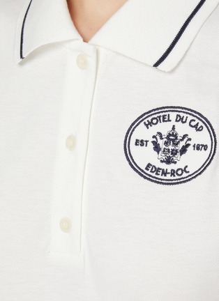  - SPORTY & RICH - X Hotel du Cap-Eden-Roc Crest Cotton Piqué Polo Dress