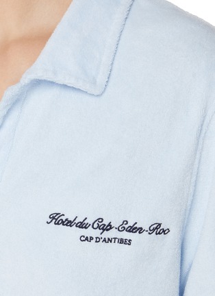  - SPORTY & RICH - X Hotel du Cap-Eden-Roc Script Cotton Terry Polo