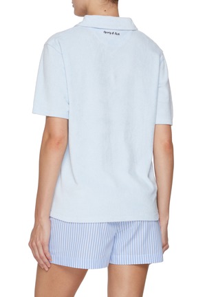 Back View - Click To Enlarge - SPORTY & RICH - X Hotel du Cap-Eden-Roc Script Cotton Terry Polo