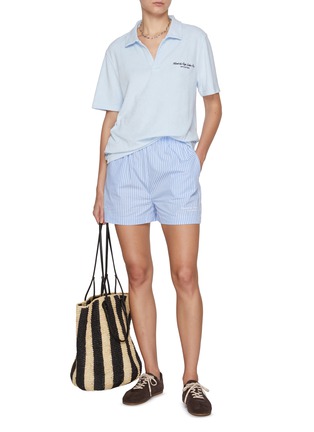 Figure View - Click To Enlarge - SPORTY & RICH - X Hotel du Cap-Eden-Roc Script Cotton Terry Polo