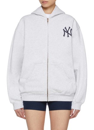 Main View - Click To Enlarge - SPORTY & RICH - x The New York Yankees Zip Up Cotton Hoodie