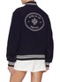 Back View - Click To Enlarge - SPORTY & RICH - X Hotel du Cap-Eden-Roc Crest Wool Varsity Jacket