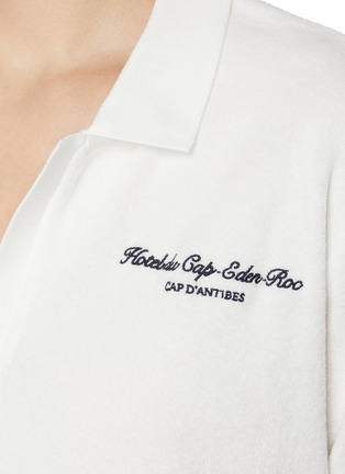  - SPORTY & RICH - X Hotel du Cap-Eden-Roc Script Cotton Terry Polo