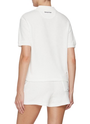 Back View - Click To Enlarge - SPORTY & RICH - X Hotel du Cap-Eden-Roc Script Cotton Terry Polo