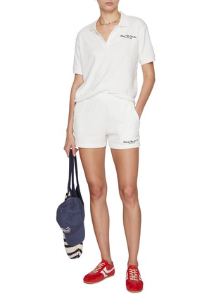 Figure View - Click To Enlarge - SPORTY & RICH - X Hotel du Cap-Eden-Roc Script Cotton Terry Polo