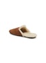  - PRADA - Analog Sabot Suede Shearling Mules