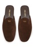 Detail View - Click To Enlarge - PRADA - Analog Sabot Suede Mules