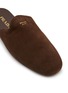 Detail View - Click To Enlarge - PRADA - Analog Sabot Suede Mules