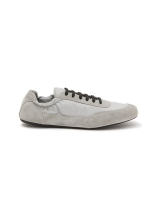 Main View - Click To Enlarge - PRADA - Elasticized Re-Nylon Suede Women's Sneakers