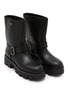 Detail View - Click To Enlarge - PRADA - Stride Leather Biker Boots