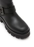 Detail View - Click To Enlarge - PRADA - Stride Leather Biker Boots