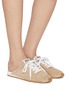 Figure View - Click To Enlarge - MIU MIU - Plume Suede Mules