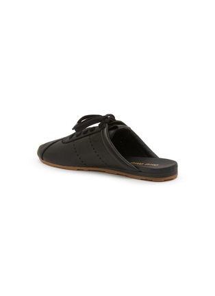  - MIU MIU - Plume Leather Mules