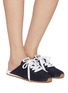 Figure View - Click To Enlarge - MIU MIU - Plume Suede Mules