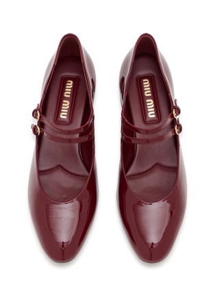 Detail View - Click To Enlarge - MIU MIU - Modellerie 20 Patent Leather Mary Janes