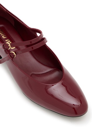 Detail View - Click To Enlarge - MIU MIU - Modellerie 20 Patent Leather Mary Janes