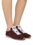 Figure View - Click To Enlarge - MIU MIU - Plume Suede Women's Sneakers