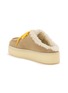  - MIU MIU - Platform Suede Shearling Slides