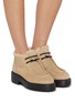 Figure View - Click To Enlarge - MIU MIU - Paraboot Suede Shearing Boots
