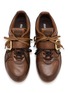 Detail View - Click To Enlarge - MIU MIU - Gymnasium Buckle Leather Women's Sneakers