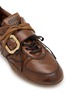 Detail View - Click To Enlarge - MIU MIU - Gymnasium Buckle Leather Women's Sneakers